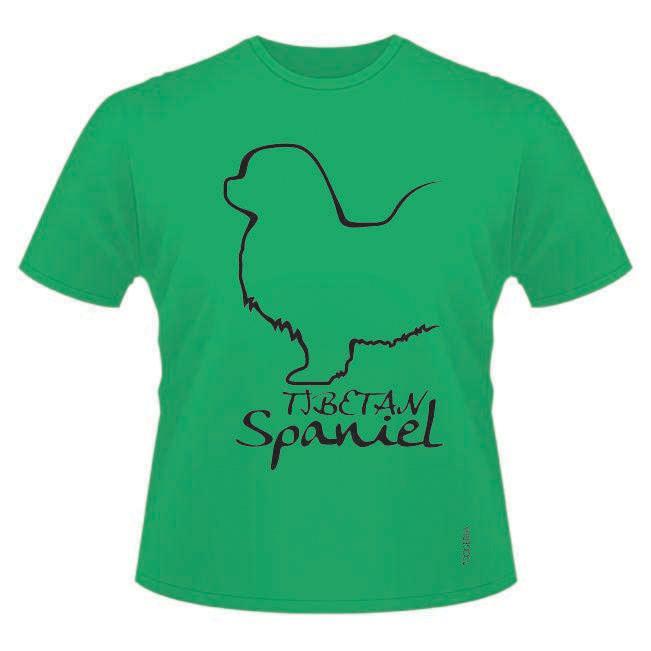 Tibetan Spaniel T-Shirts Roundneck Heavy Cotton