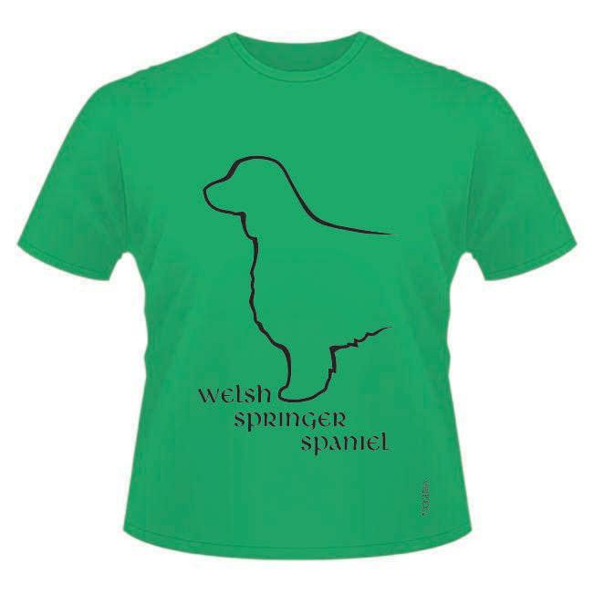 Welsh Springer Spaniel T-Shirts Roundneck Cotton