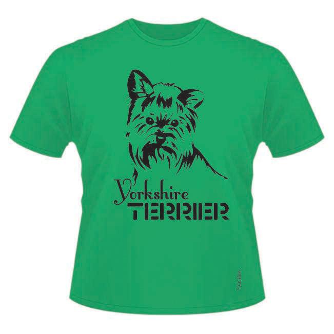 Yorkshire Terrier (Face) Men's Roundneck Heavy Cotton