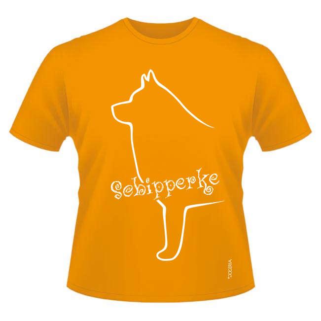 Schipperke T-Shirt Roundneck Short Sleeve Heavy Cotton