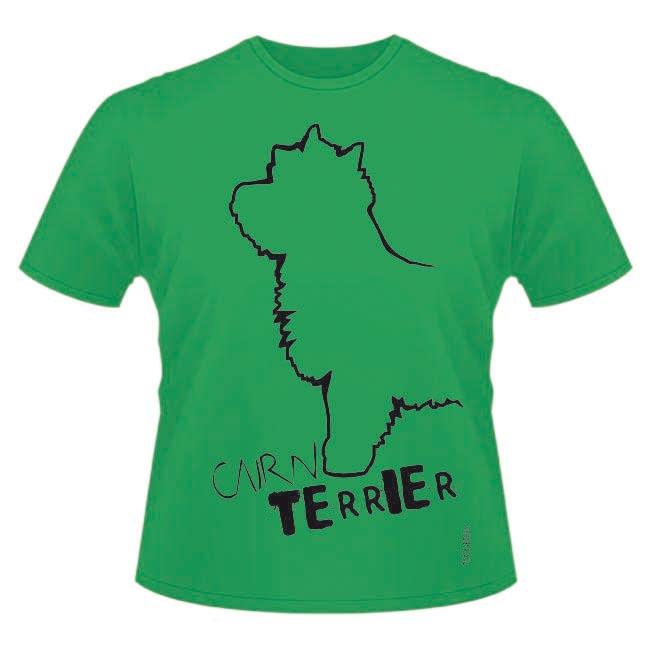 Cairn Terrier T-Shirt Roundneck Heavy Cotton