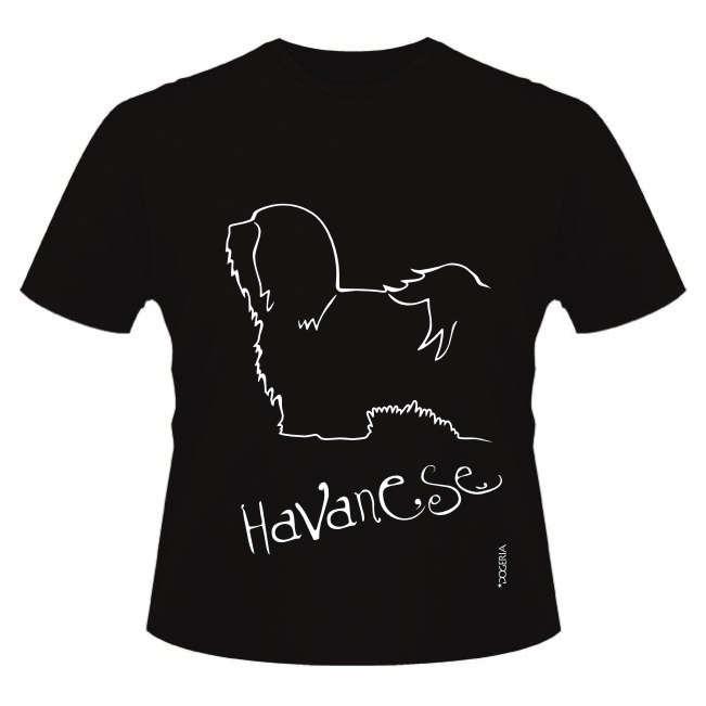 Havanese Dog Breed T Shirts Men s Roundneck Heavy Cotton Short Sleeve Exclusive Dogeria Design