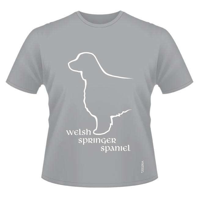 Welsh Springer Spaniel T-Shirts Roundneck Cotton