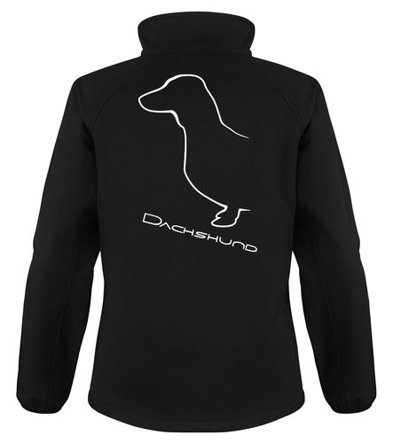 Dachshund (Smooth) Dog Breed Design Softshell Jacket Full Zipped Women's & Men's Styles