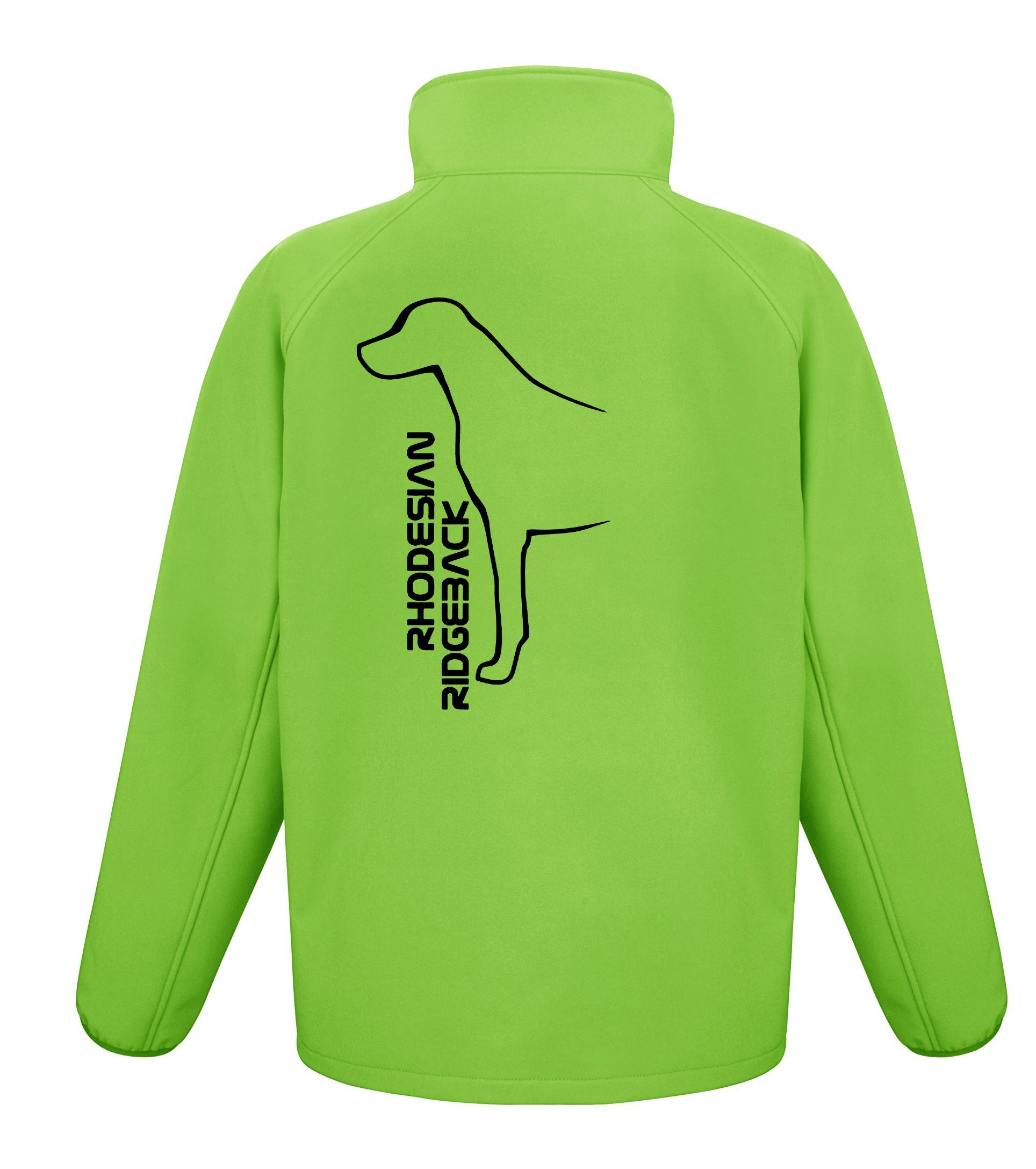 Rhodesian Ridgeback Clothes Softshell Jacket with Exclusive Dogeria Rhodesian Ridgeback Dog Breed ...