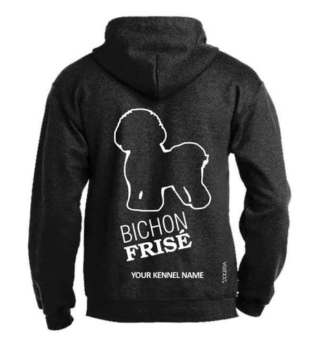 Bichon Frise Dog Breed Design Pullover Hoodie Single Colour