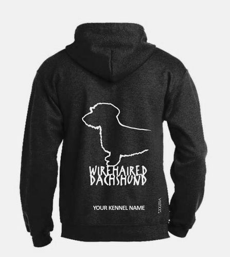 Dachshund (Wirehaired) Dog Breed Design Pullover Hoodie Adult Single Colour