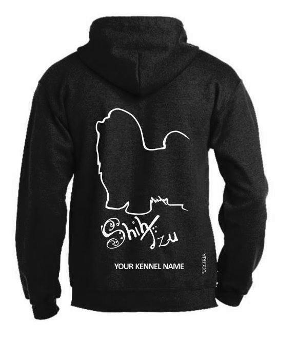 Shih Tzu Dog Breed Design Pullover Hoodie Adult Single Colour