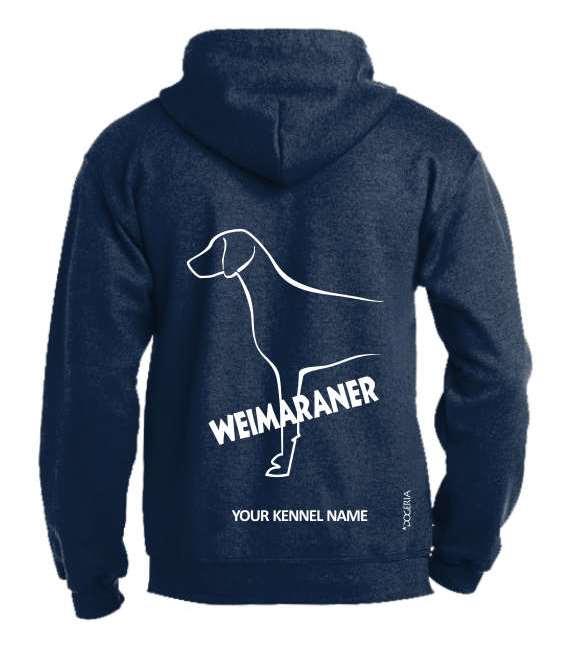 Weimaraner Dog Breed Design Pullover Hoodie Adult Single Colour