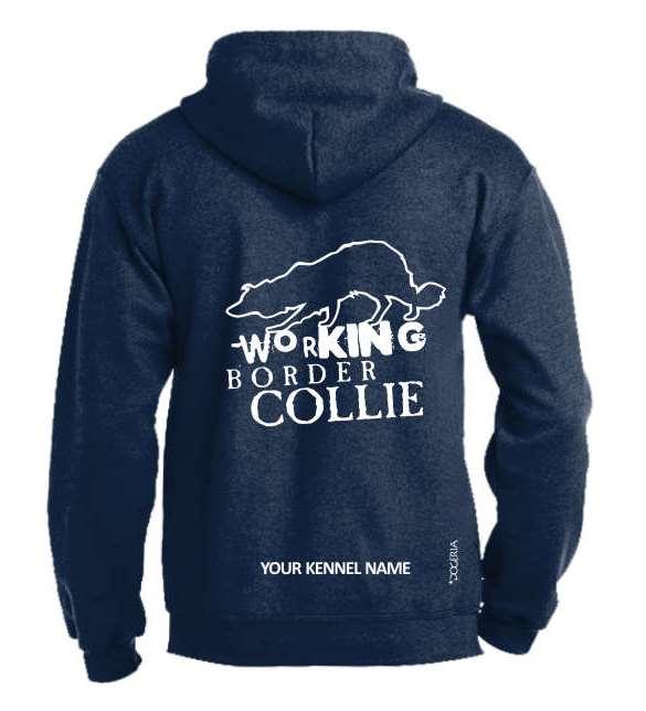 Working Border Collie Dog Breed Design Pullover Hoodie Adult Single Colour