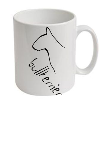 Bullterrier Dog Breed Design Ceramic Mug