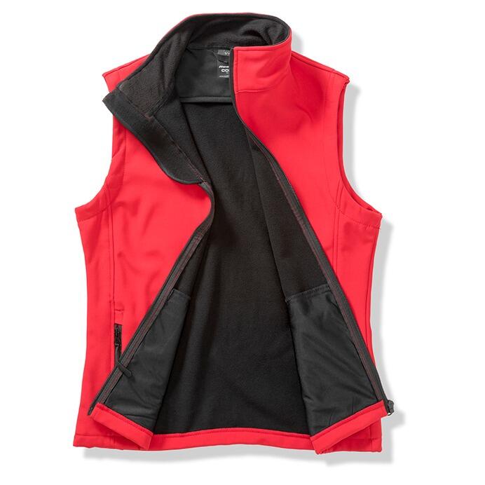Agility 4 All Official Clothing - Red/Black Male Softshell Gilet Open