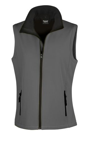 Women's Softshell Gilet Charcoal-Black