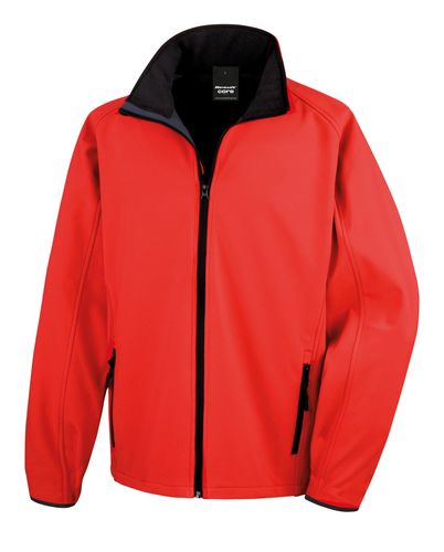 Unisex Softshell Jacket Red-Black