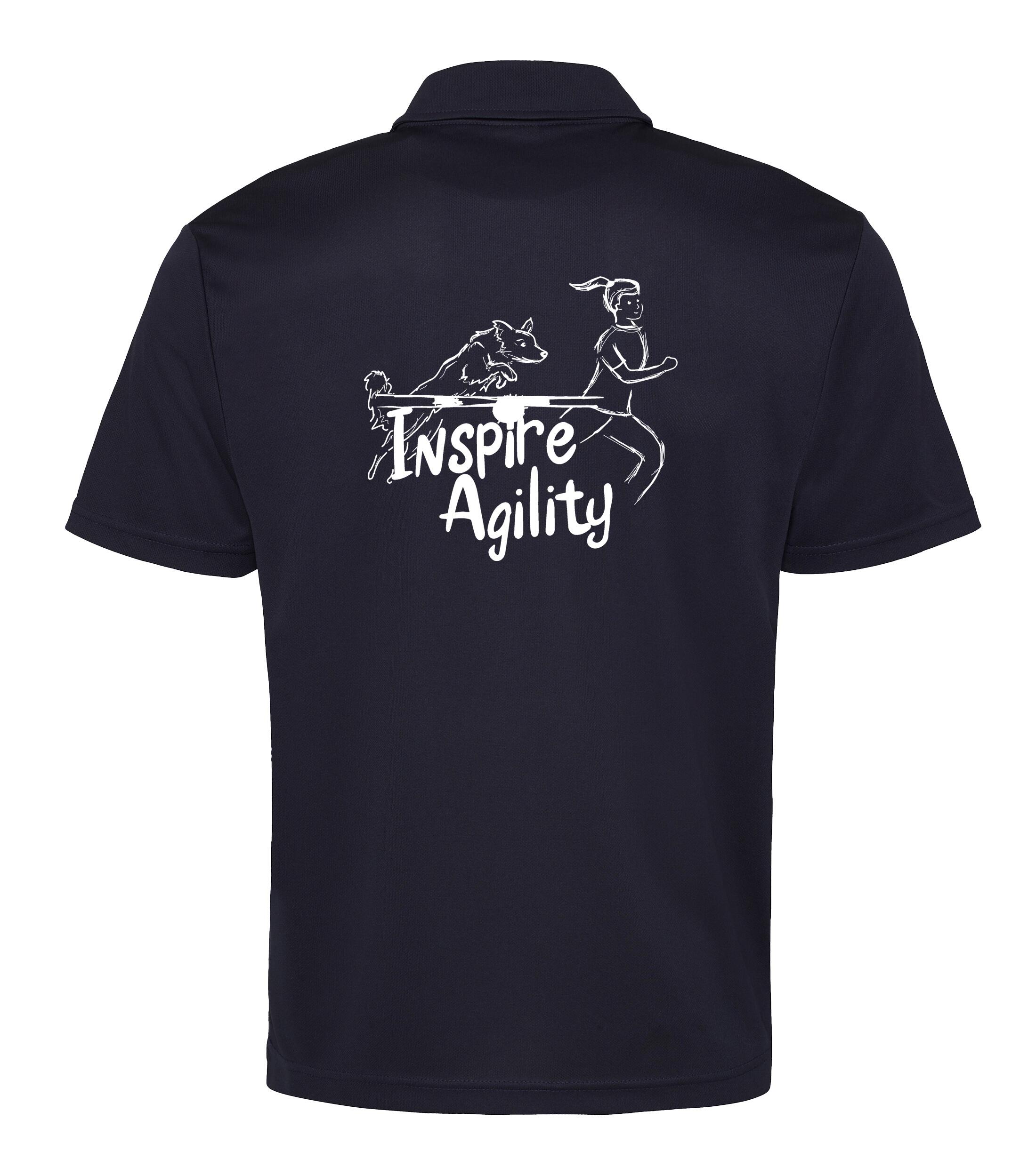 Inspire Agility 2023 Cool Polo French Navy (White)