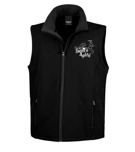 Inspire Agility 2023 Soft Shell Gilet Black