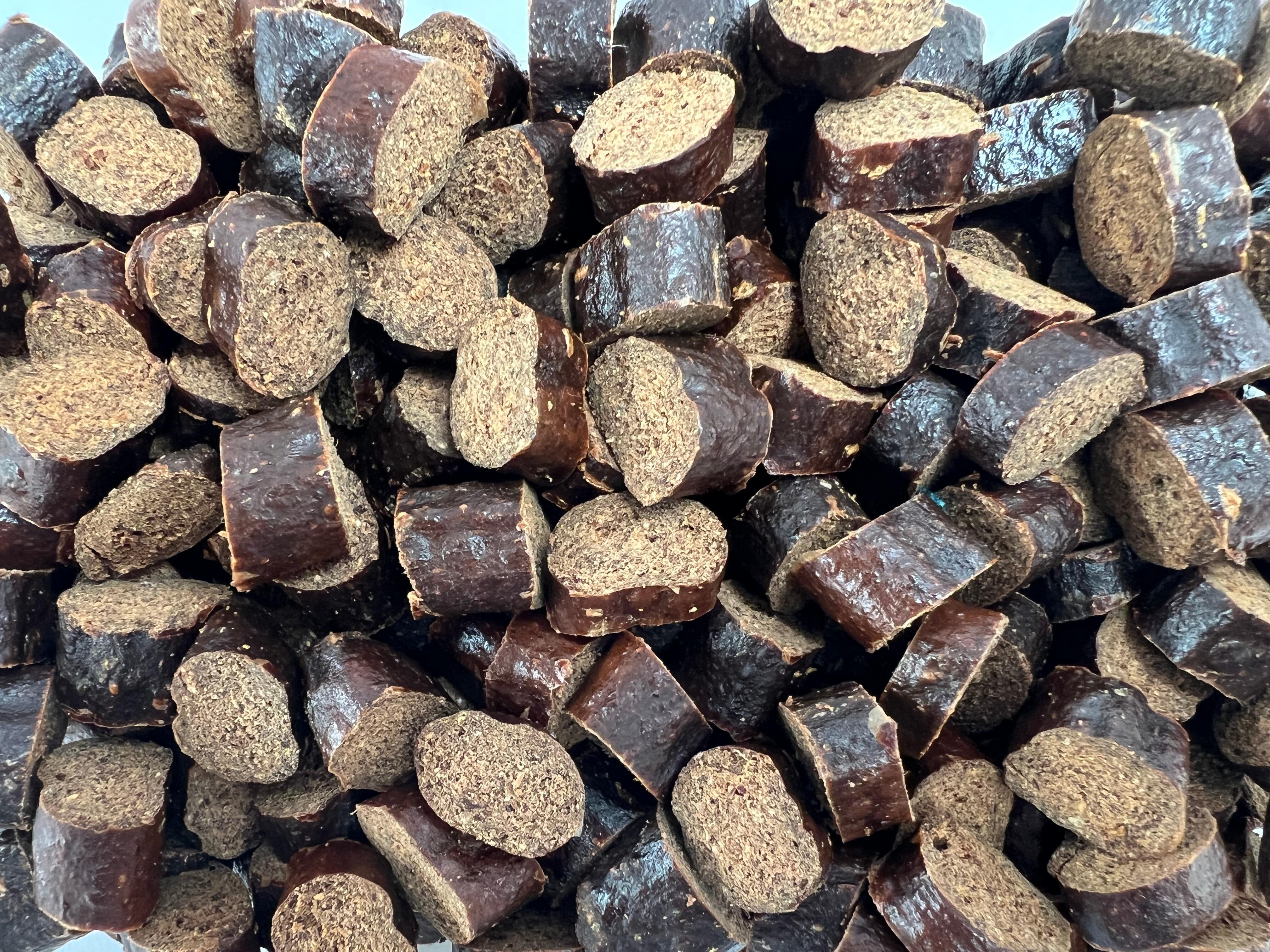 Beef Liver Cut Sausages Treat & Reward Tubs