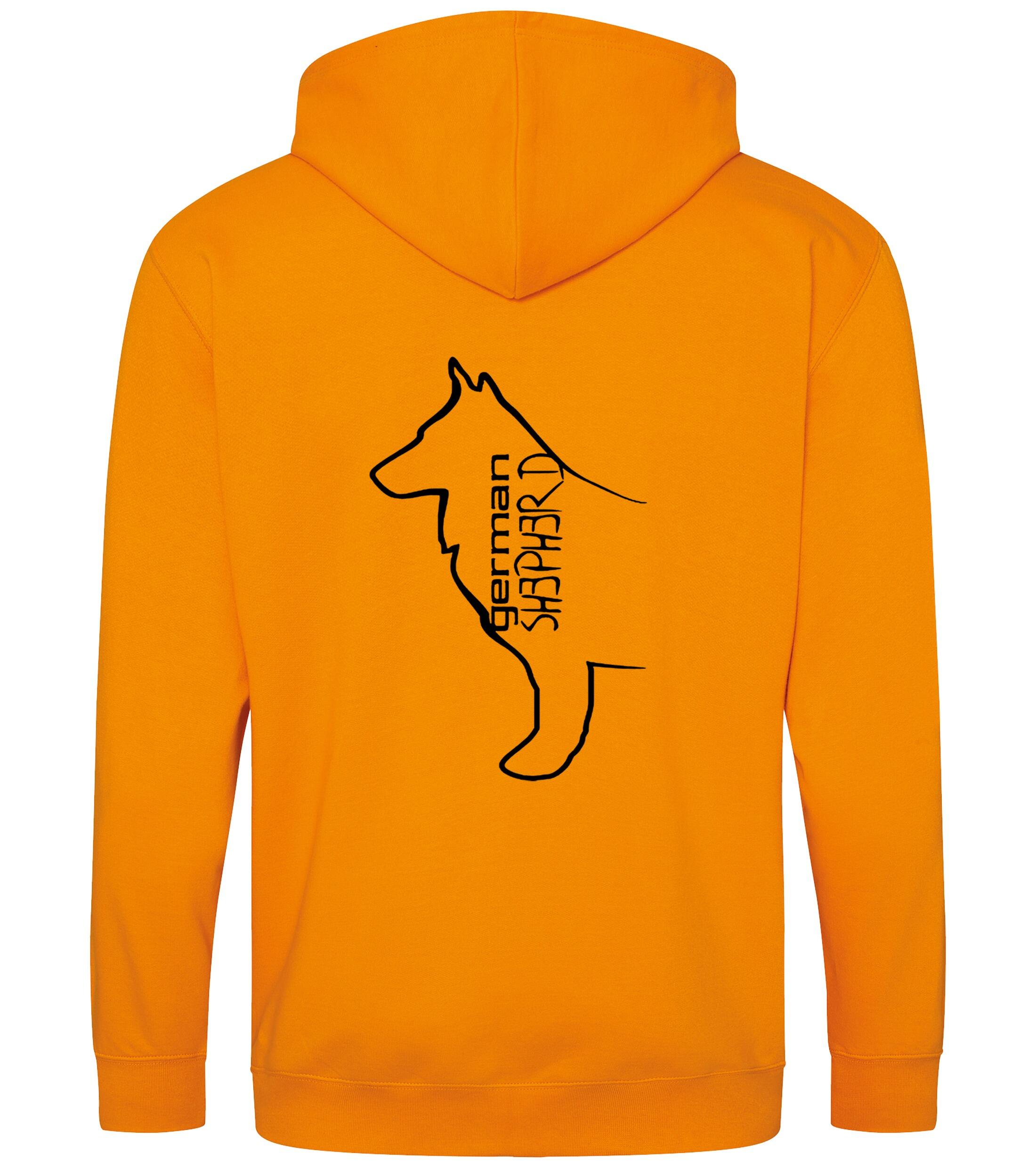 Orange and black hoodie sale