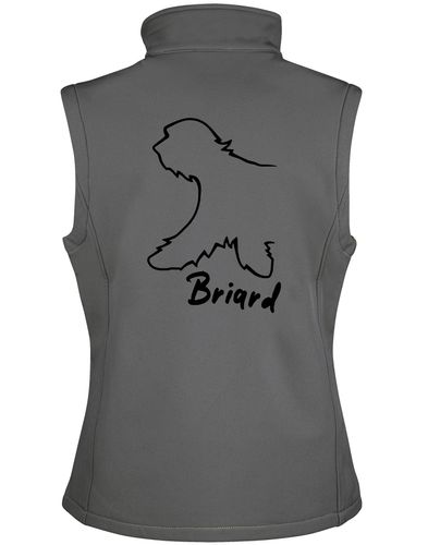 Female Briard Softshell Gilet Charcoal (Black)