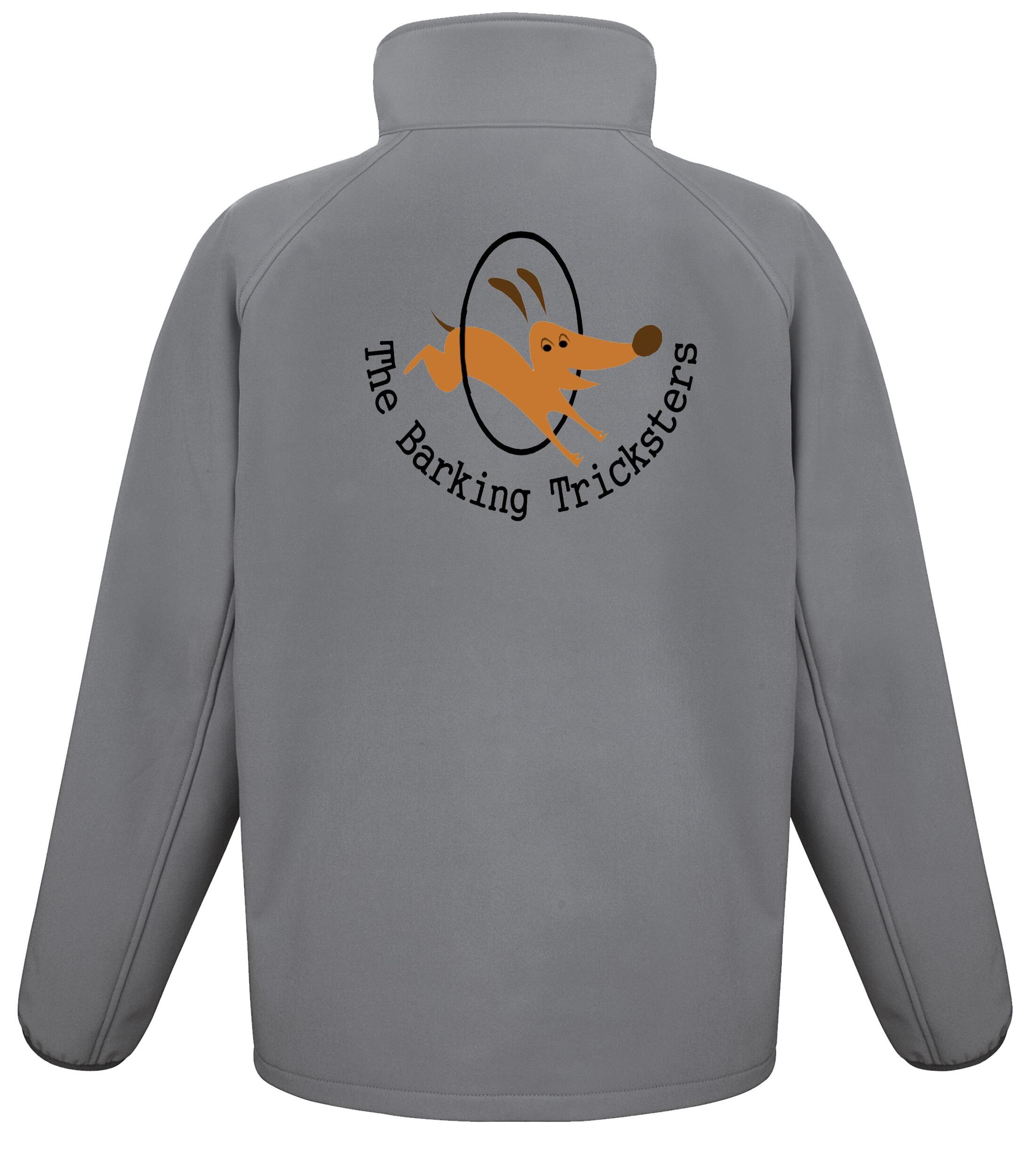 The Barking Tricksters Unisex Softshell Jacket Charcoal