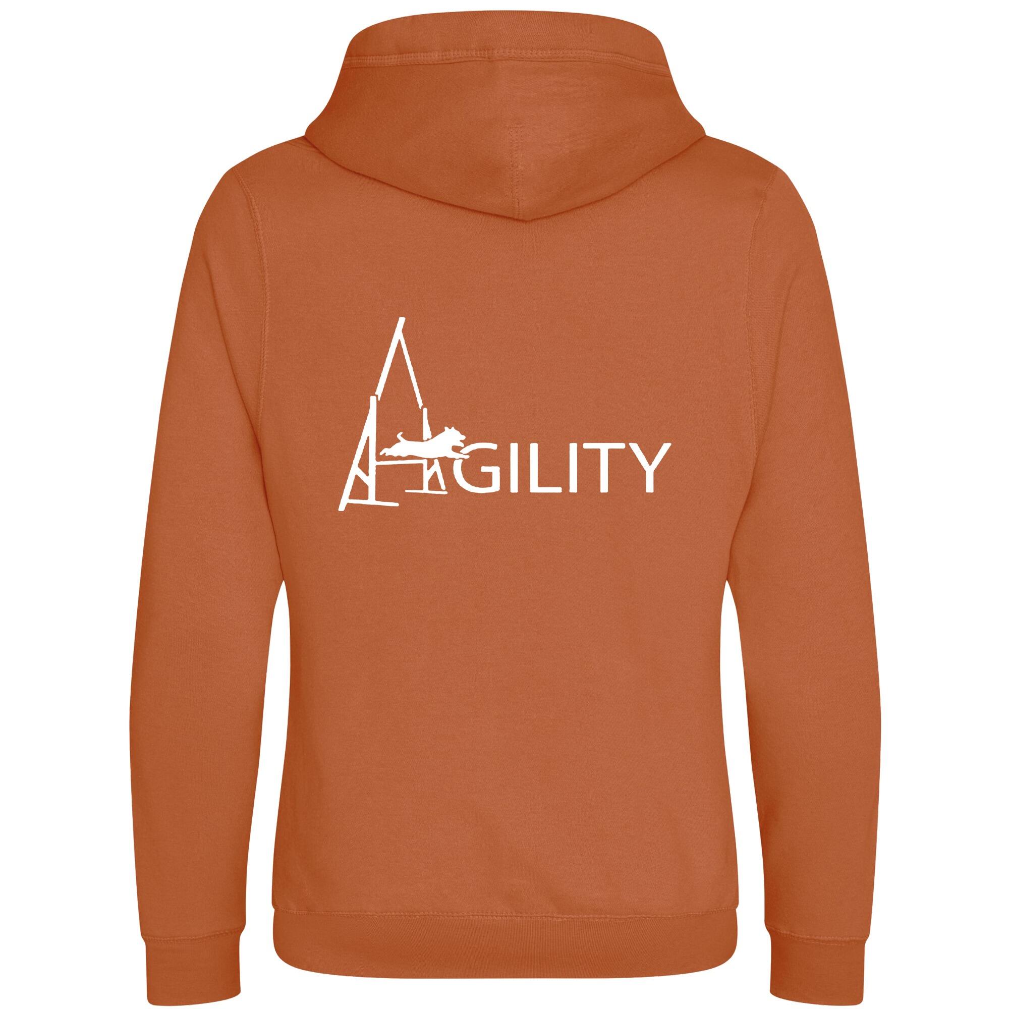 Ginger Biscuit Cross Neck Hoodies with "Agility A Frame" White Print - Agility Lifestyle Collection