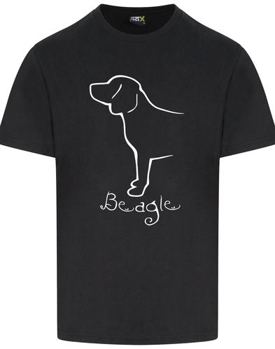 Unisex Roundneck T-shirt with Beagle Dog Breed Design – Style for Every Beagle Fan