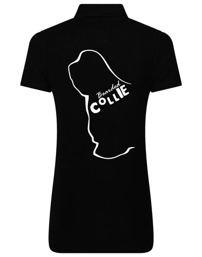Women’s Cotton Polo with Bearded Collie Dog Breed Design – A Must-Have for Bearded Collie Enthusiasts