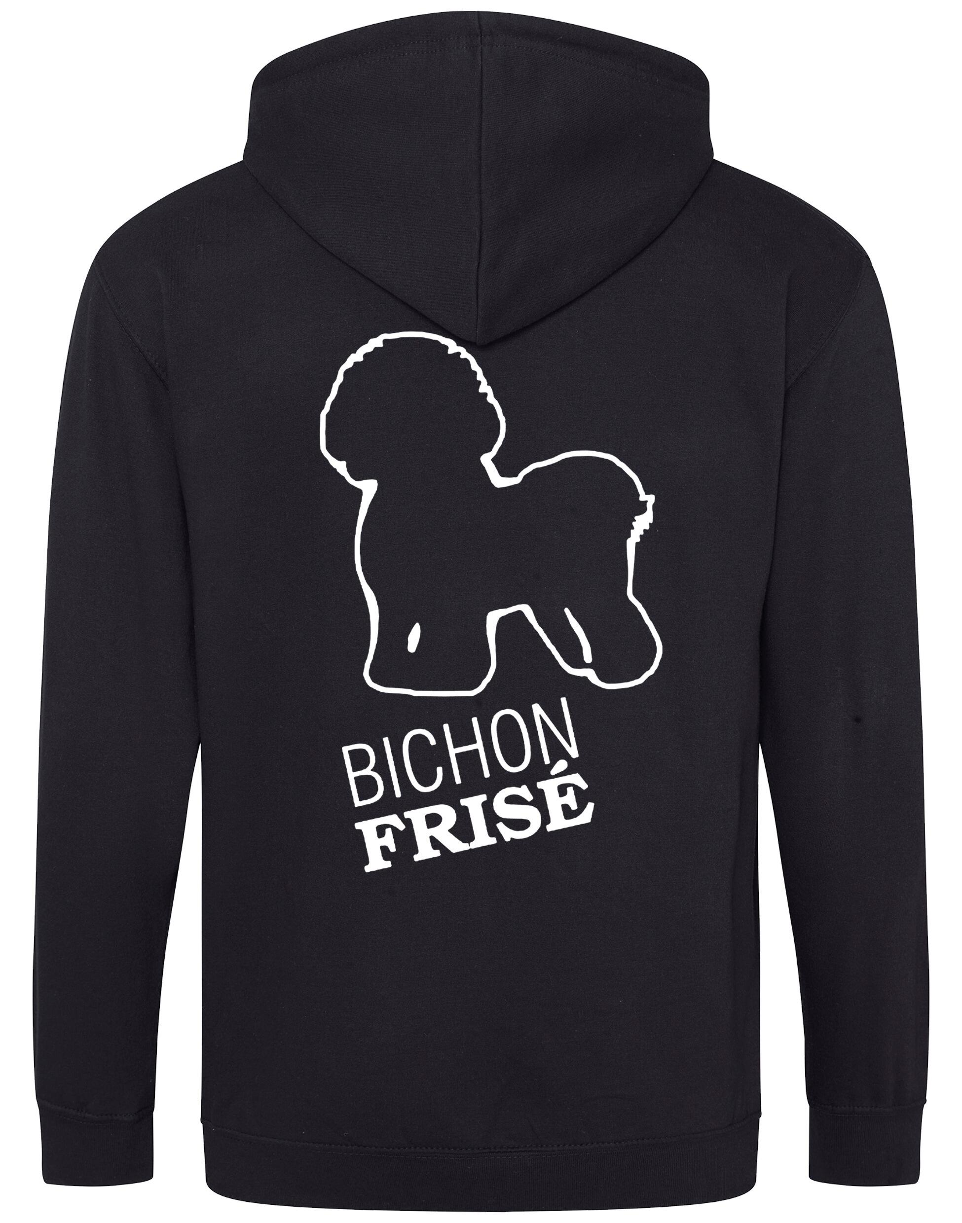 Bichon Frise Dog Breed Design Zipped Hoodie – Style and Comfort for Dog Lovers