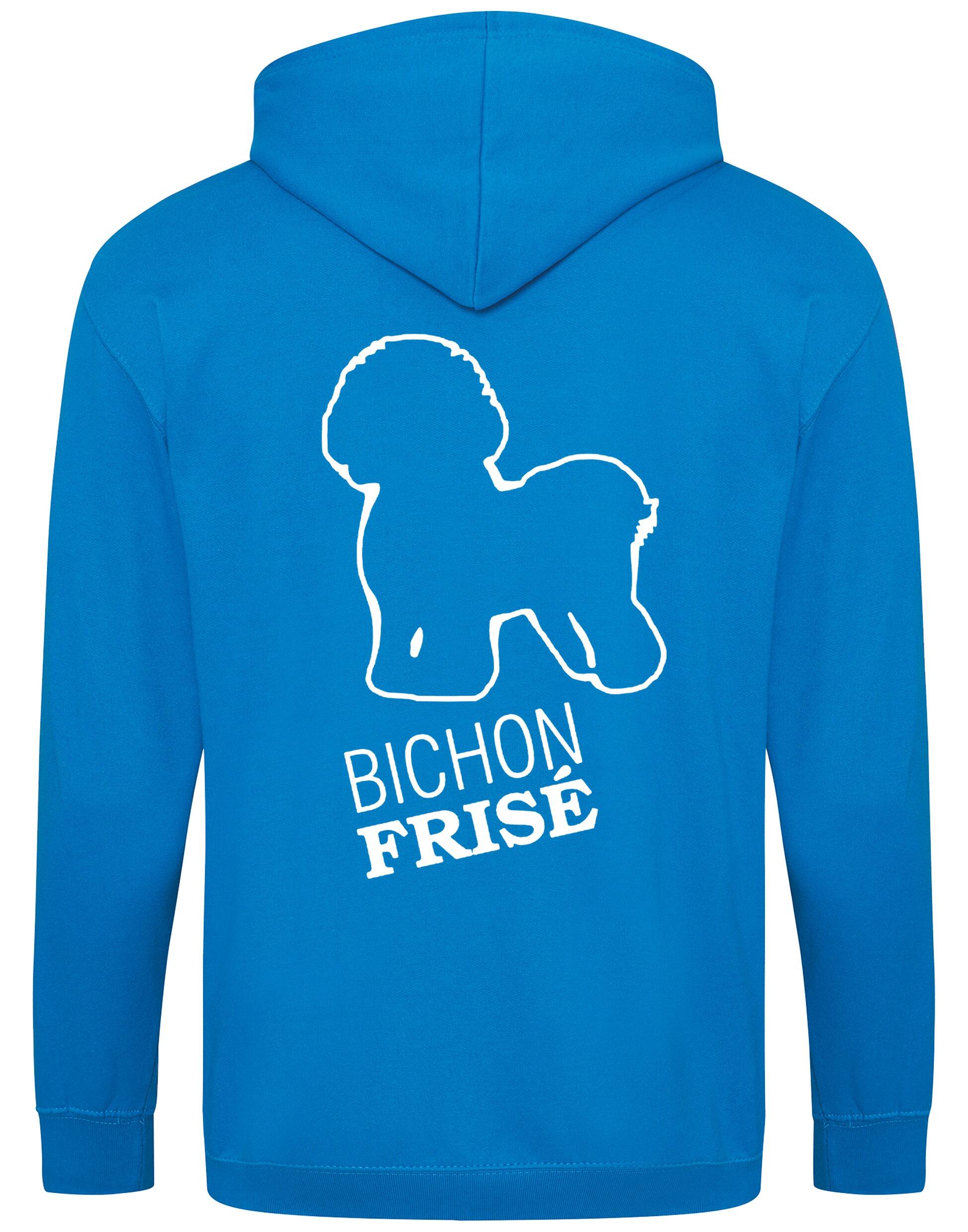 Bichon Frise Dog Breed Design Zipped Hoodie – Style and Comfort for Dog Lovers
