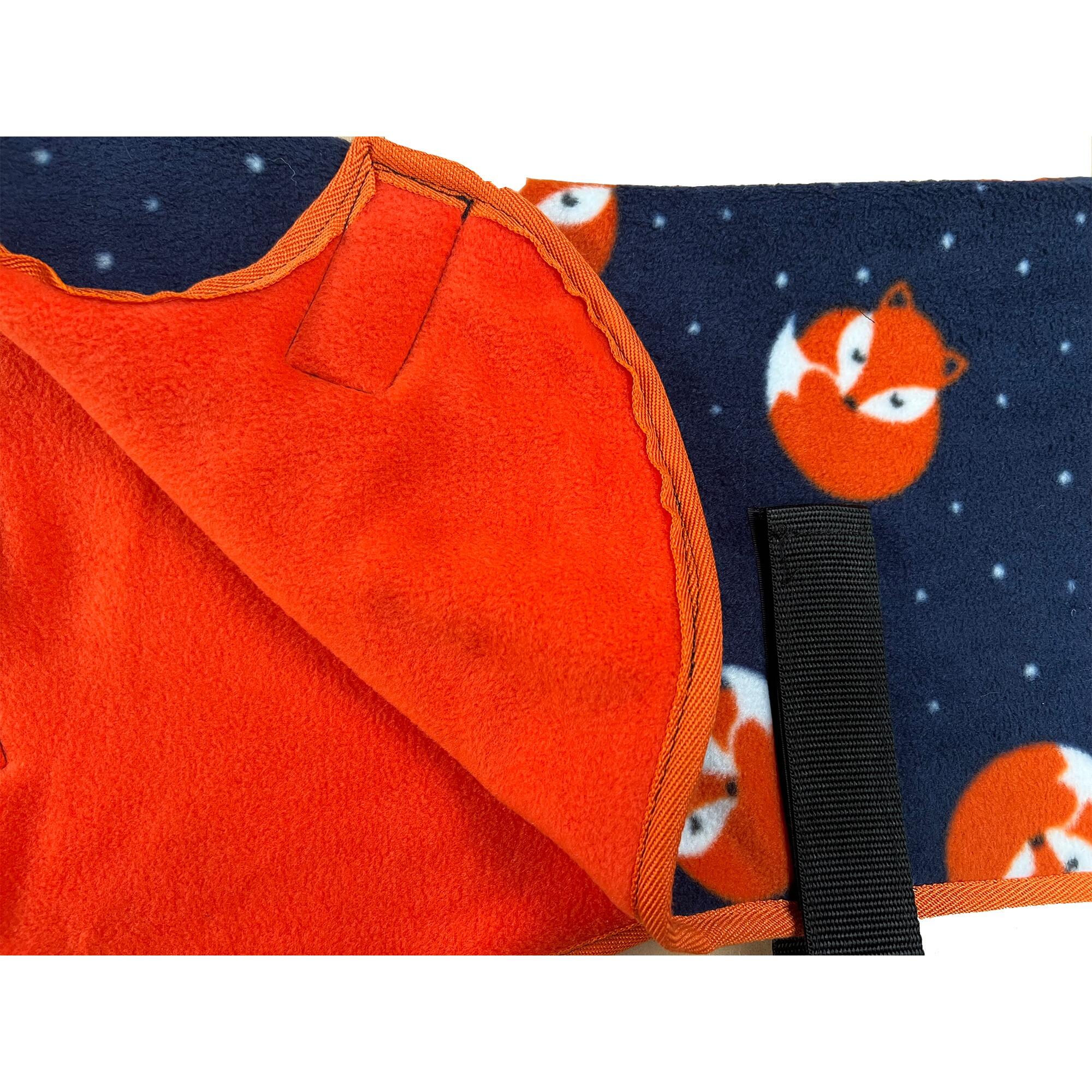 Navy Fox Double Fleece Dog Coats – Premium Warmth, Comfort, and Style