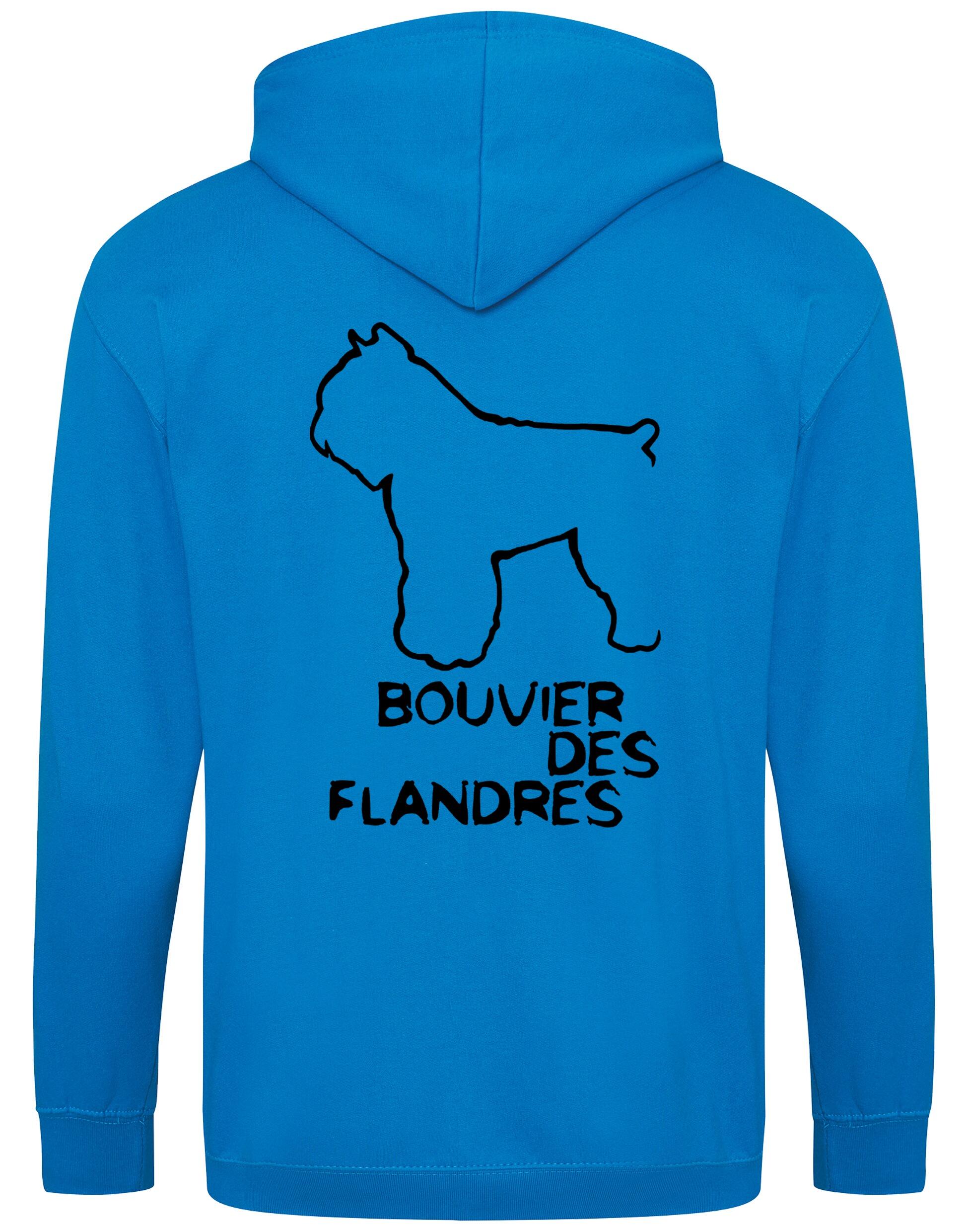 Bouvier des Flandres Dog Breed Design Unisex Zipped Hoodie – Style and Comfort for Dog Lovers