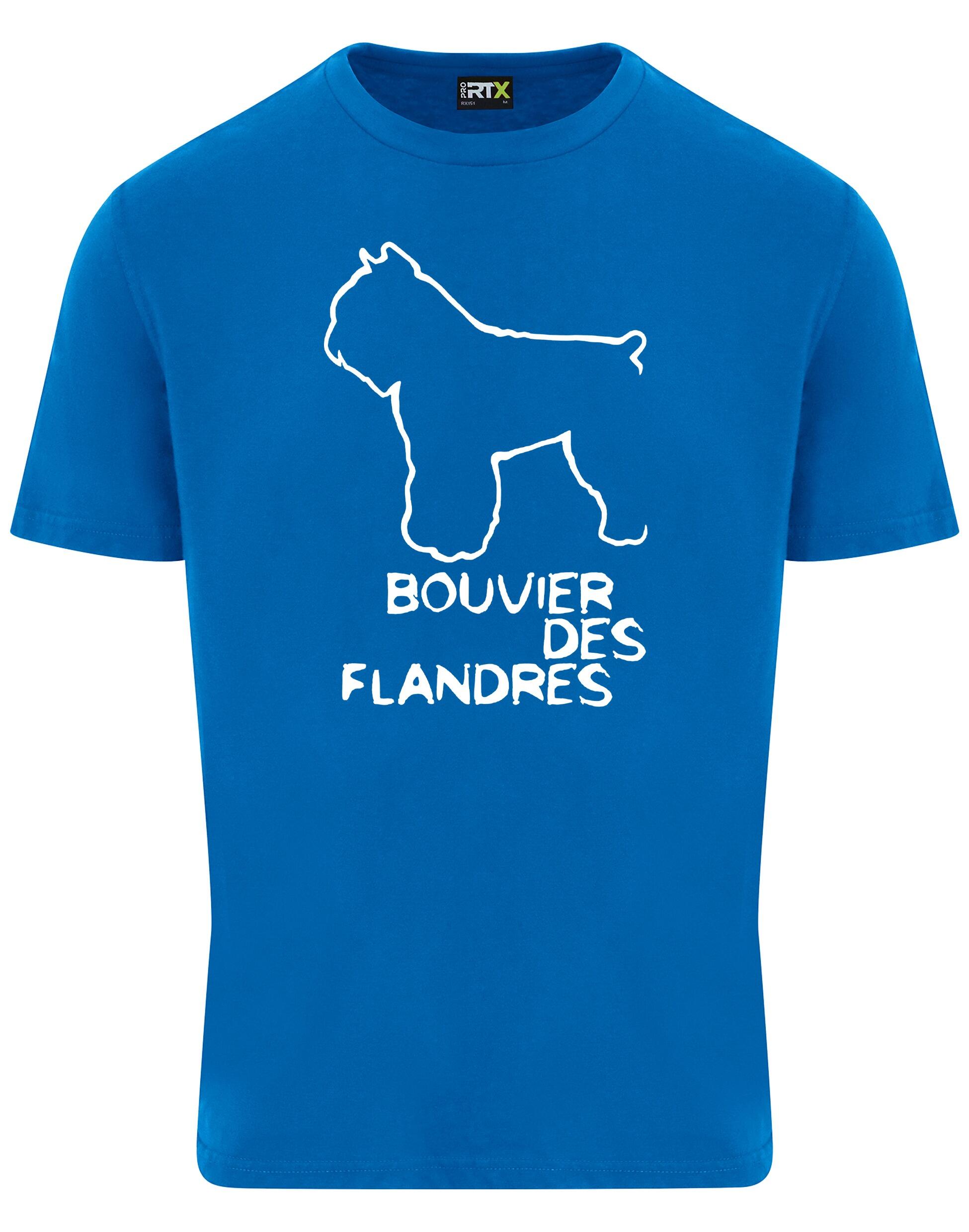 Unisex Roundneck T-shirt with Bouvier des Flandres Dog Breed Design – Style for Every Bouvier des Flandres Fan