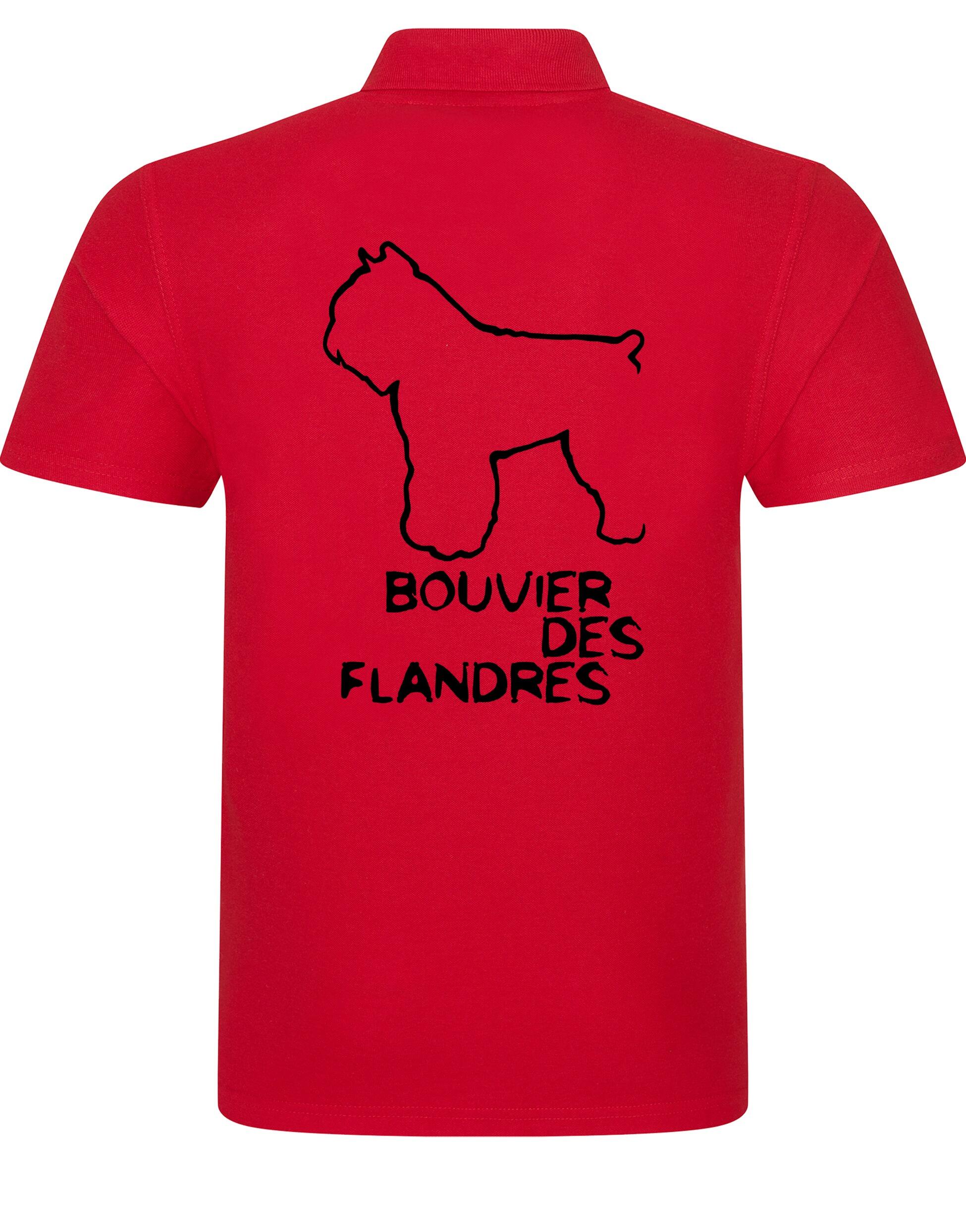 Unisex Cotton Polo with Bouvier Des Flandres Dog Breed Design – Comfort for Every Bouvier Lover