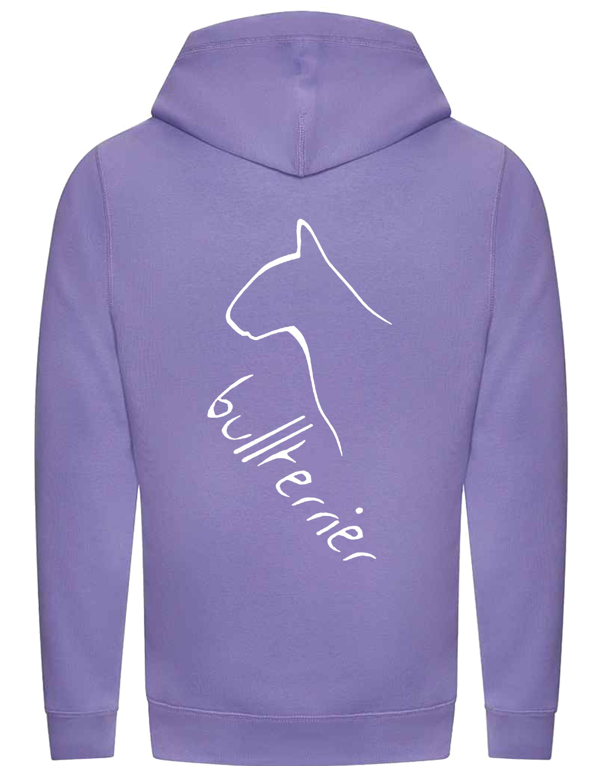 Unisex Crossneck Pullover Hoodie with Bullterrier Dog Breed Design – A Must-Have for Bullterrier Fans