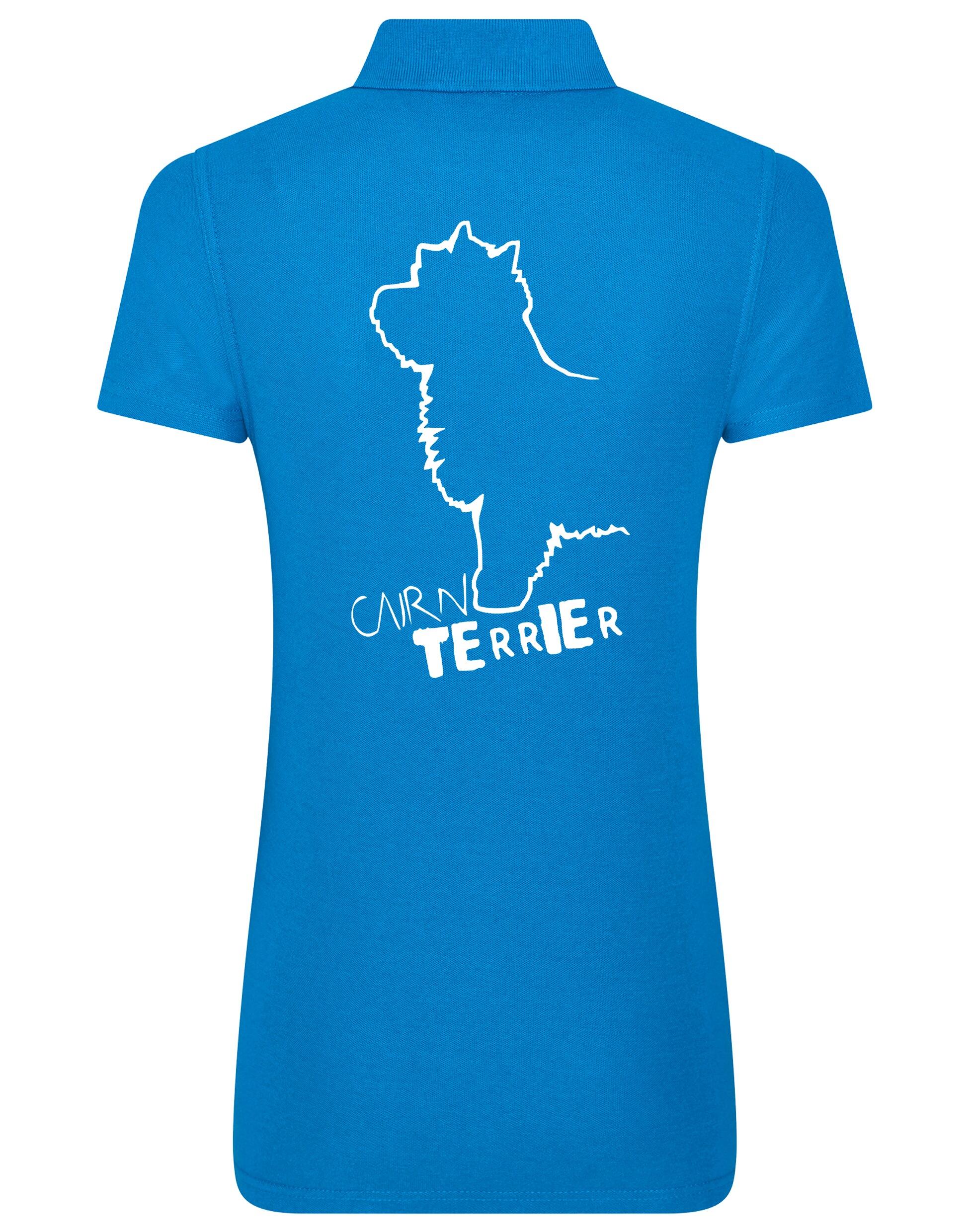Women’s Cotton Polo with Cairn Terrier Dog Breed Design – A Must-Have for Cairn Terrier Enthusiasts