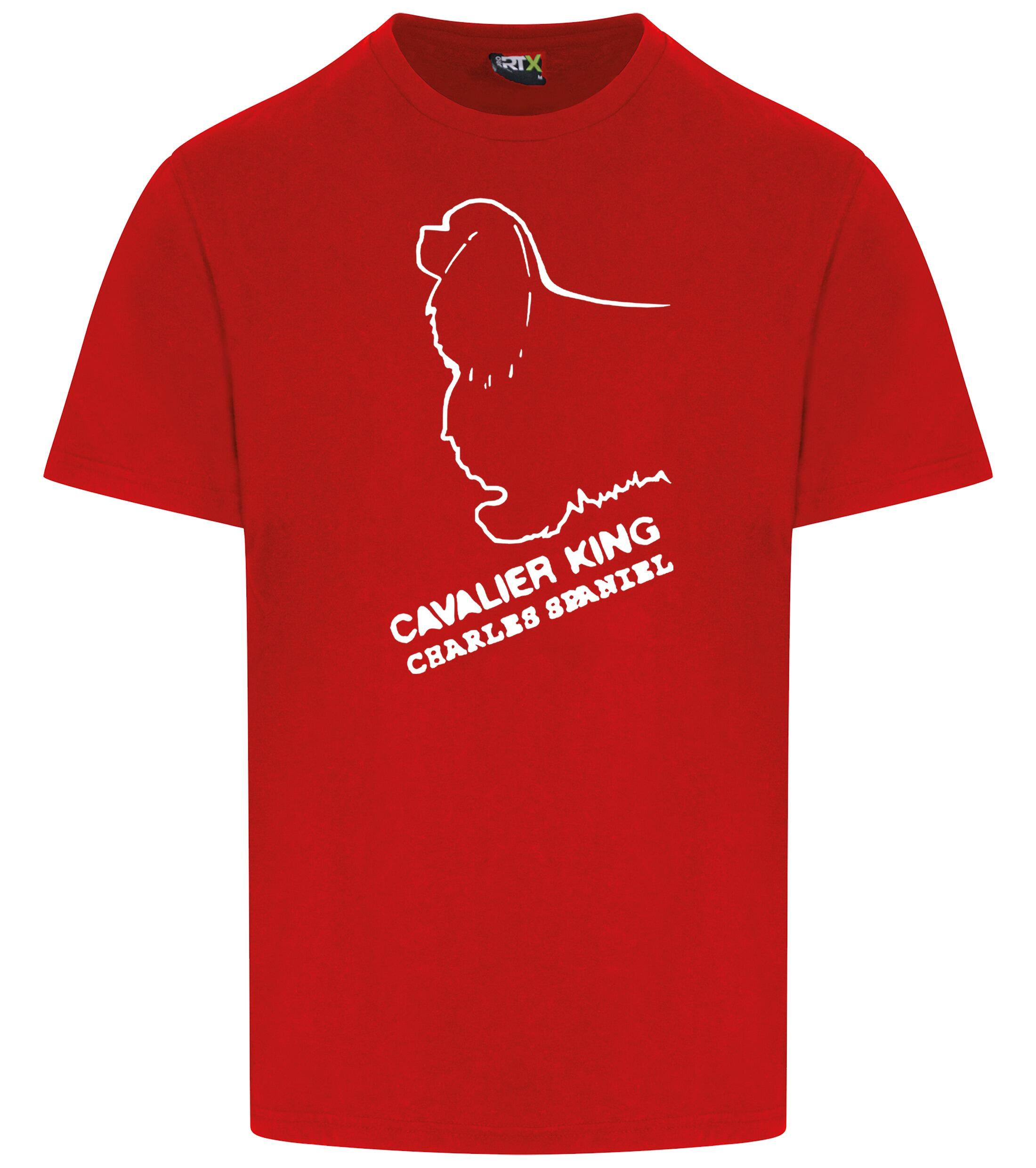 Unisex Roundneck T-shirt with Cavalier King Charles Spaniel Dog Breed Design – Style for Every Cavalier Fan