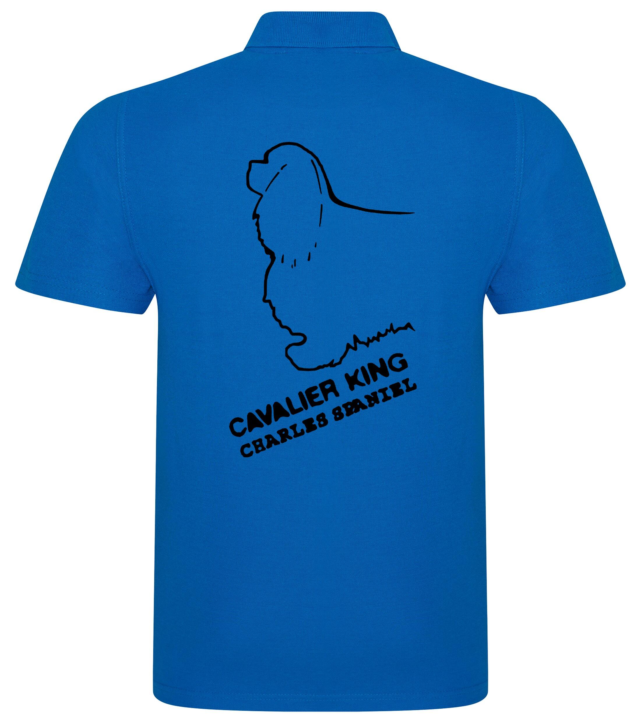 Unisex Cotton Polo with Cavalier King Charles Spaniel Dog Breed Design – Comfort for Every Cavalier Enthusiast