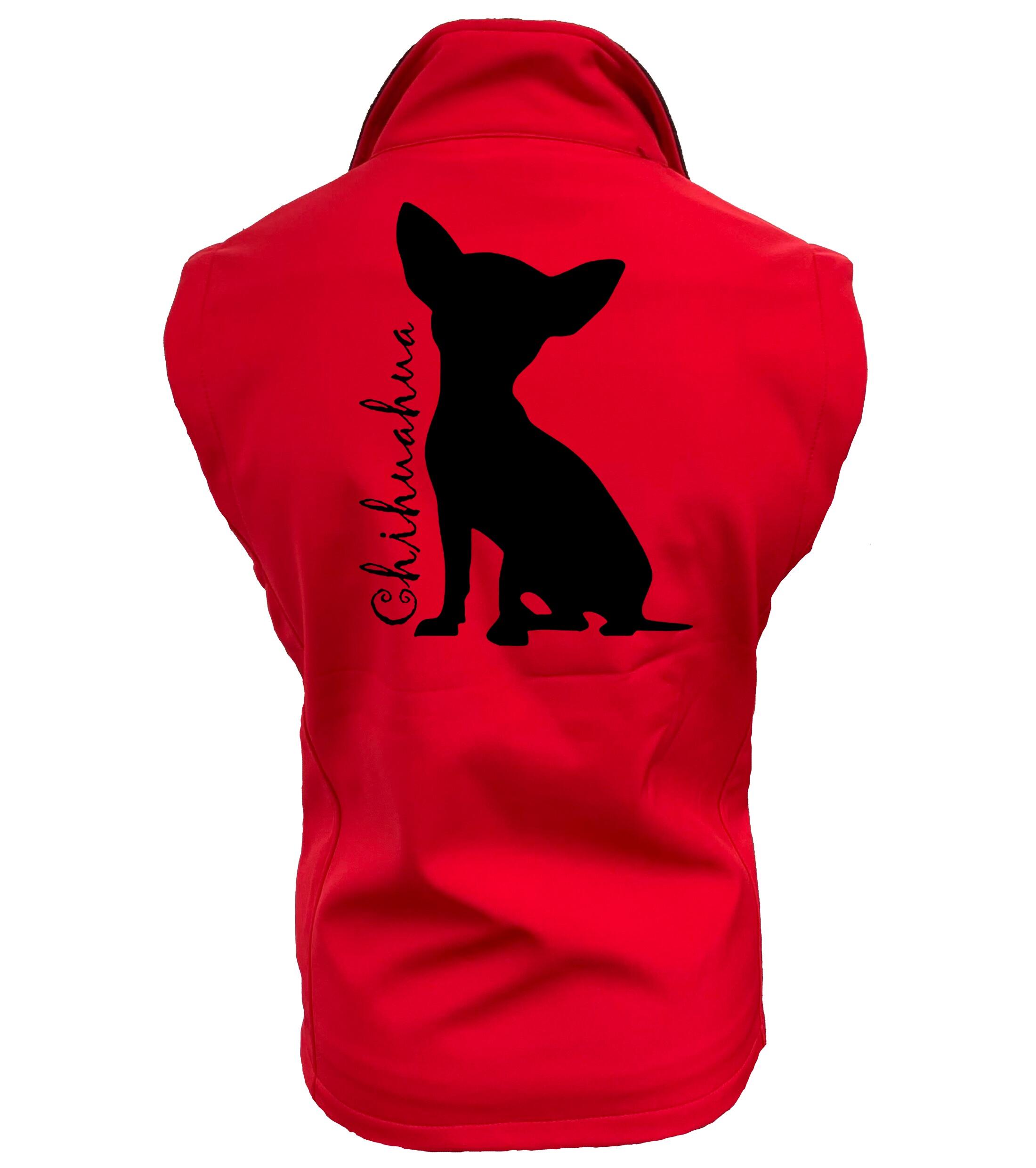 Unisex Softshell Jacket with Chihuahua Silhouette Design – Ideal Outdoor Companion for Chihuahua Lovers