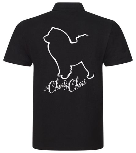 Unisex Cotton Polo with Chow Chow Dog Breed Design – Comfort and Style for Every Chow Chow Enthusiast