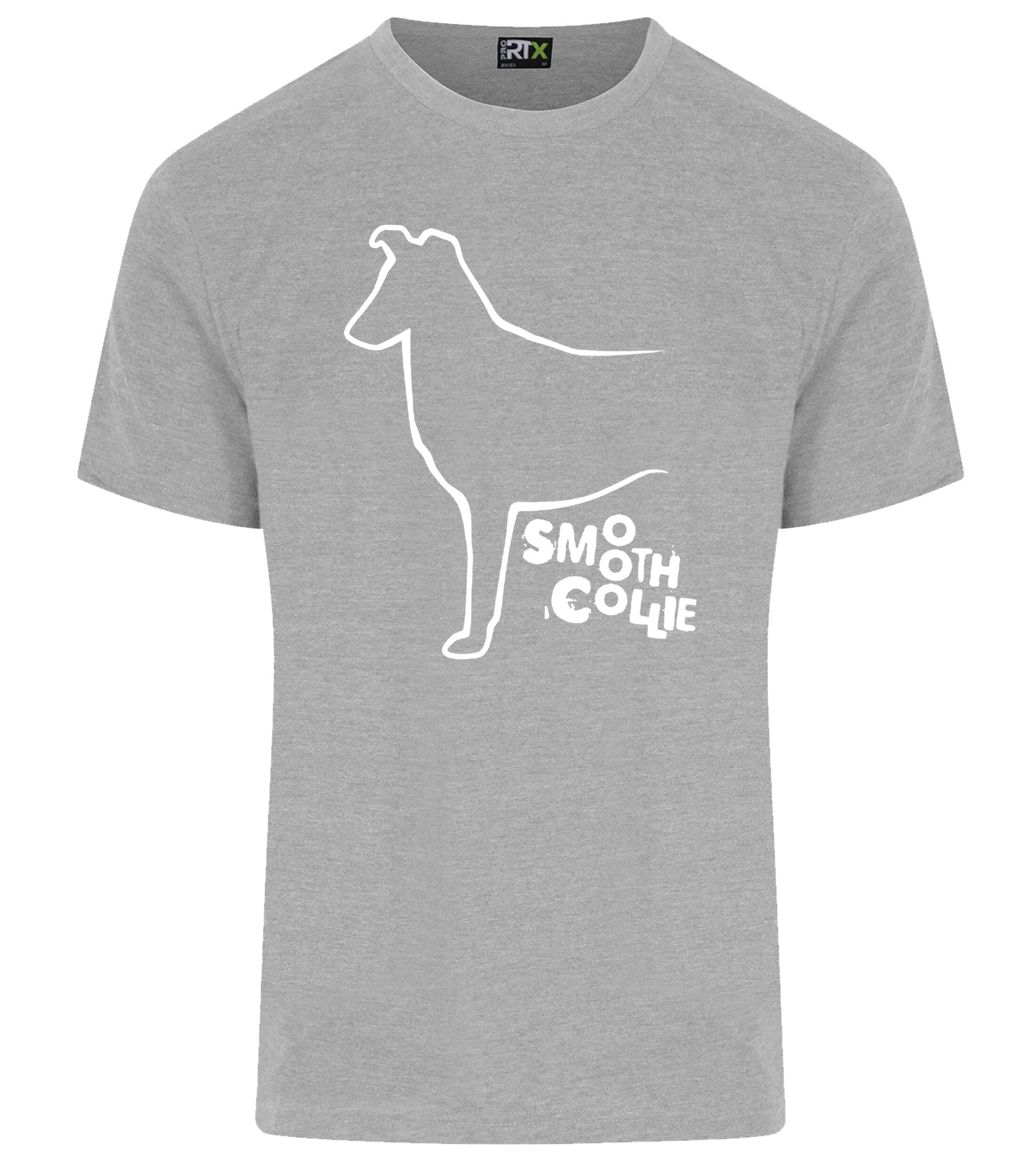 Unisex Roundneck T-shirt with Collie (Smooth) Dog Breed Design – Essential Style for Collie (Smooth) Fans