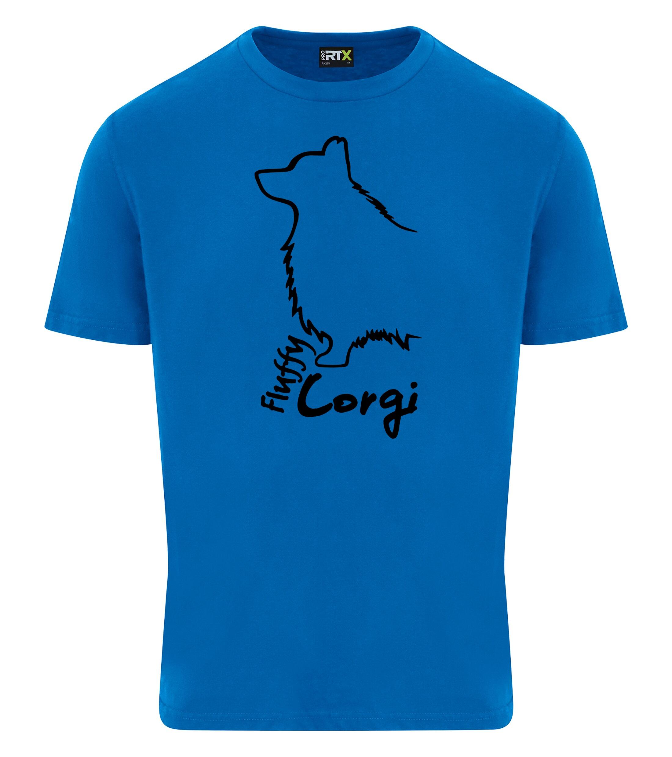 Unisex Roundneck T-shirt with Corgi Fluffy Dog Breed Design – Perfect for Corgi Fluffy Fans