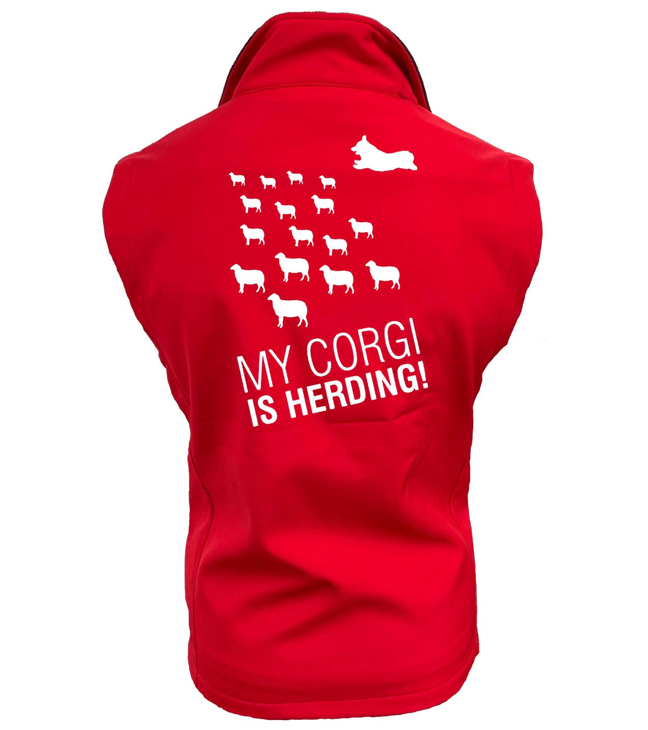 Women’s Softshell Jacket with Corgi Herding Dog Breed Design – Elegance for Corgi Herding Enthusiasts