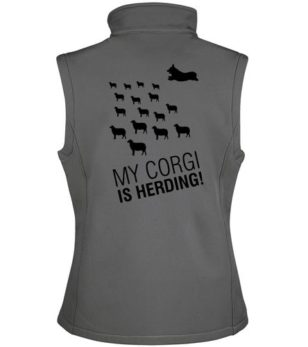 Unisex Softshell Gilet with Corgi Herding Dog Breed Design – Versatile Style for Corgi Herding Enthusiasts