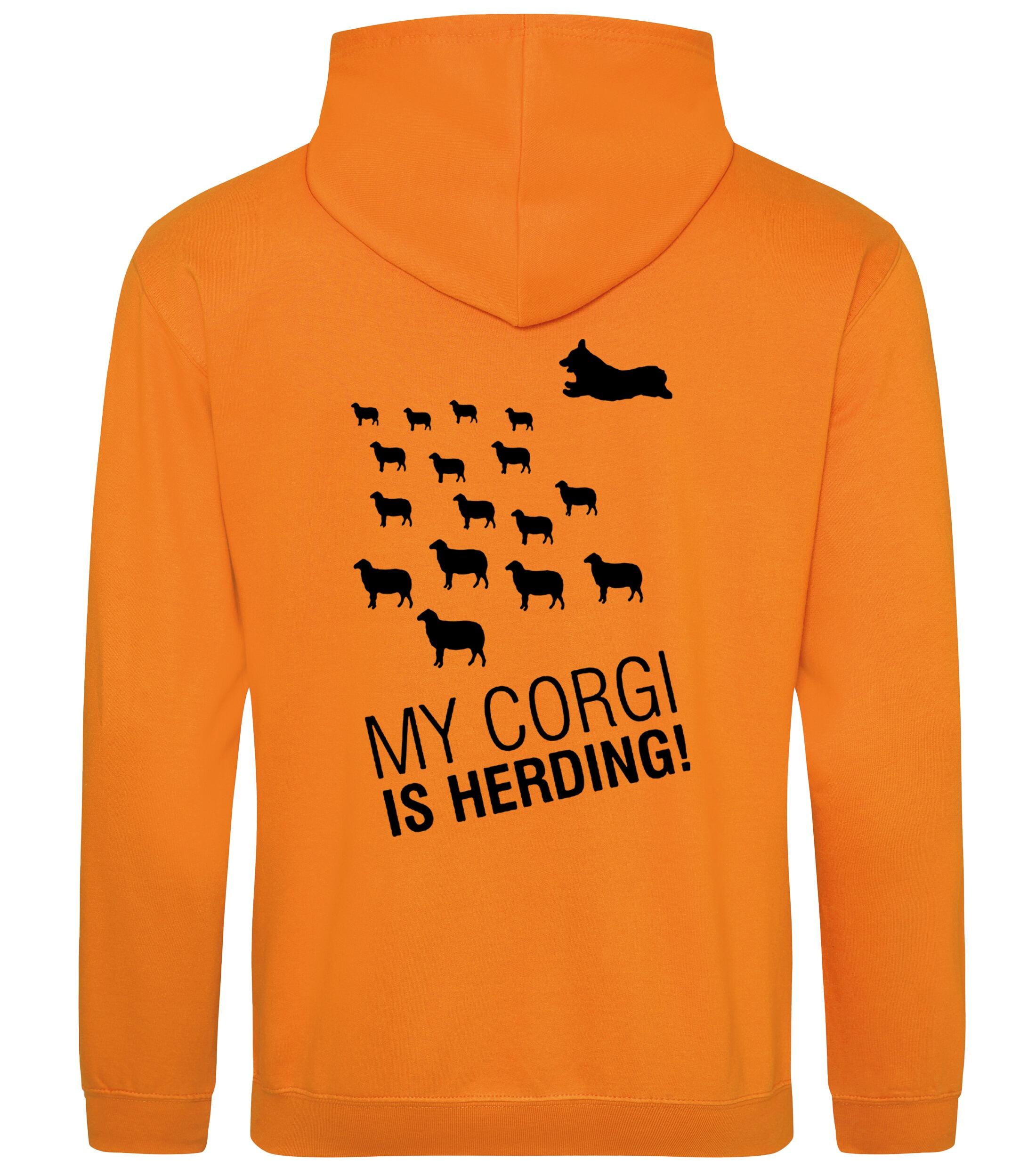 Pullover Hoodie with Corgi Herding Dog Breed Design – Cozy Style for Corgi Herding Fans