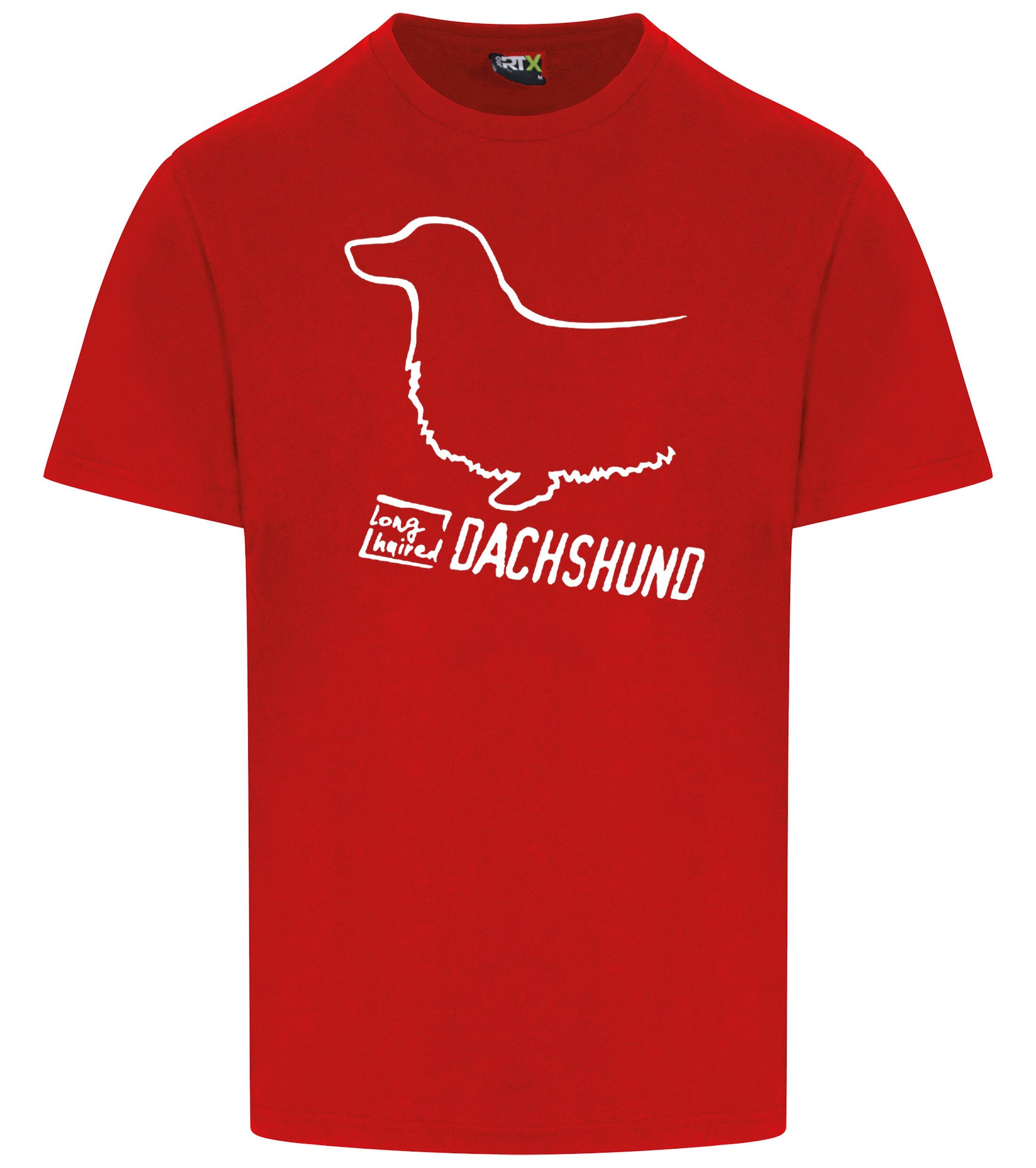Dachshund (Longhaired) Dog Breed Design Unisex Roundneck T-Shirt – Style for Dachshund Enthusiasts