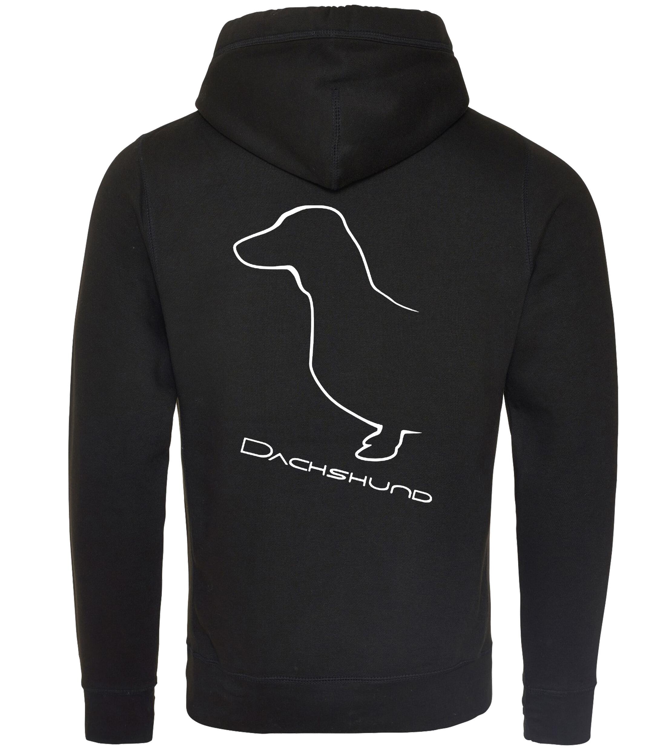 Dachshund (Smooth) Dog Breed Design Unisex Crossneck Pullover Hoodie