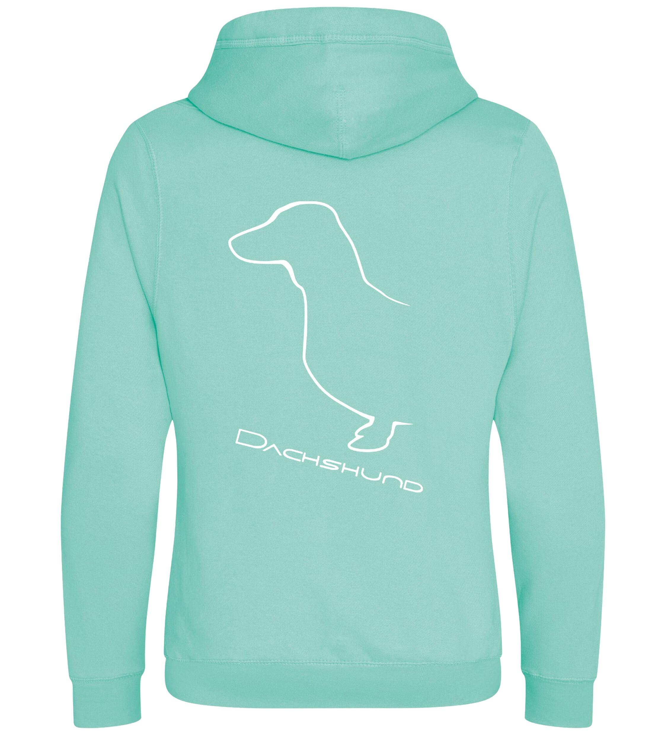 Dachshund (Smooth) Dog Breed Design Unisex Crossneck Pullover Hoodie
