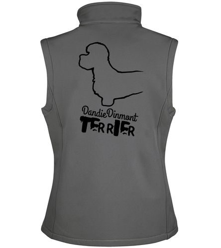 Dandie Dinmont Terrier Dog Breed Design Unisex Softshell Gilet – Stylish and Functional Outdoor Wear