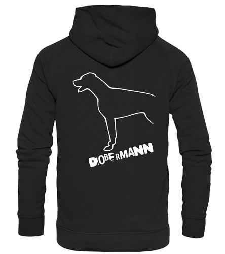 Dobermann (Outline) Design Pullover Hoodie – Stylish & Cozy for Dobermann Enthusiasts