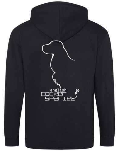 English Cocker Spaniel Dog Breed Design Zipped Hoodie – Comfort, Style, and Spaniel Pride